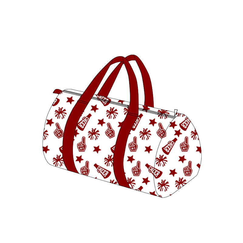 ( Moq 5 ) Preorder Kids Girl Adult Team Cheer Dark Red Gym Bag