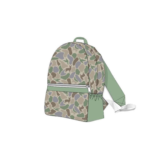 ( Moq 5 ) Preorder Baby Dogs Ducks Deer Camo Zipper School Backpack Hunting Bags