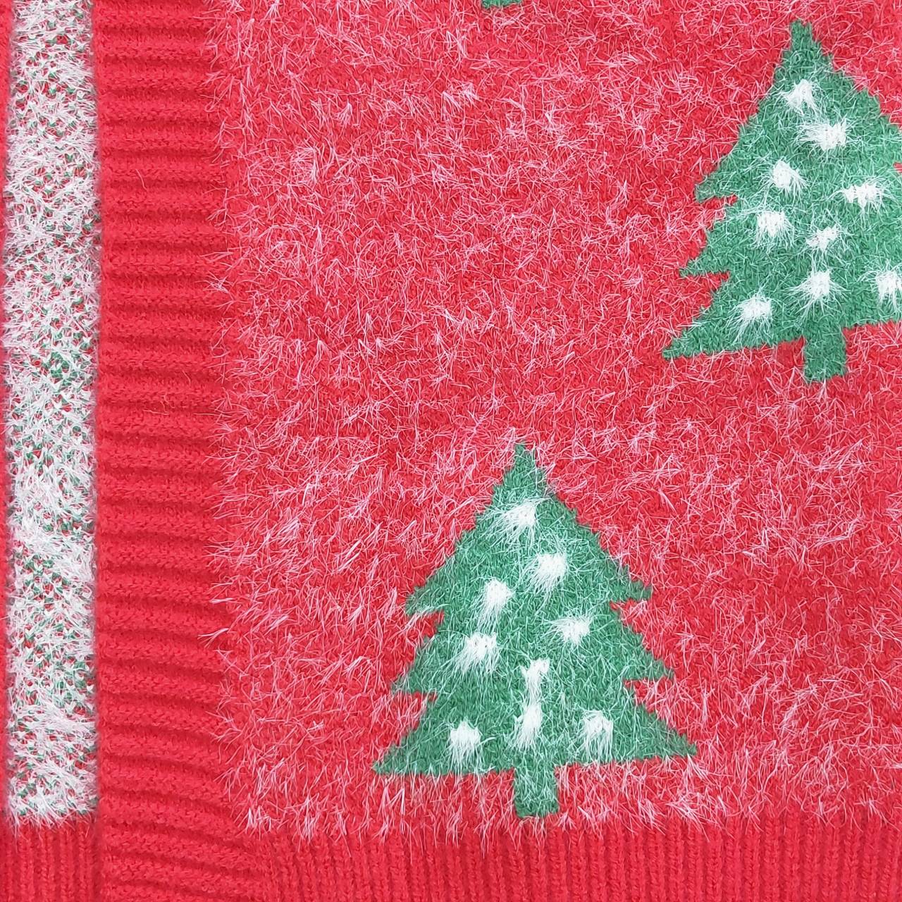 GT0356 Baby Girl Kids Christmas Tree Sweater Red Long Coat