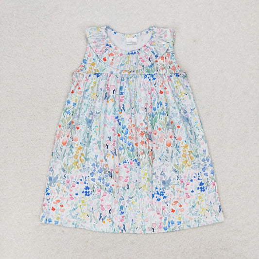 Baby Girl Sleeveless Floral Summer Dress