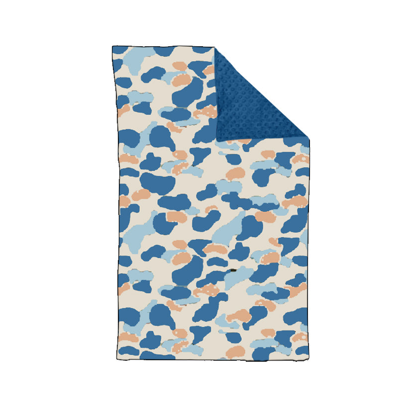 Pre-order Baby Kids Children Camo Blue Blanket