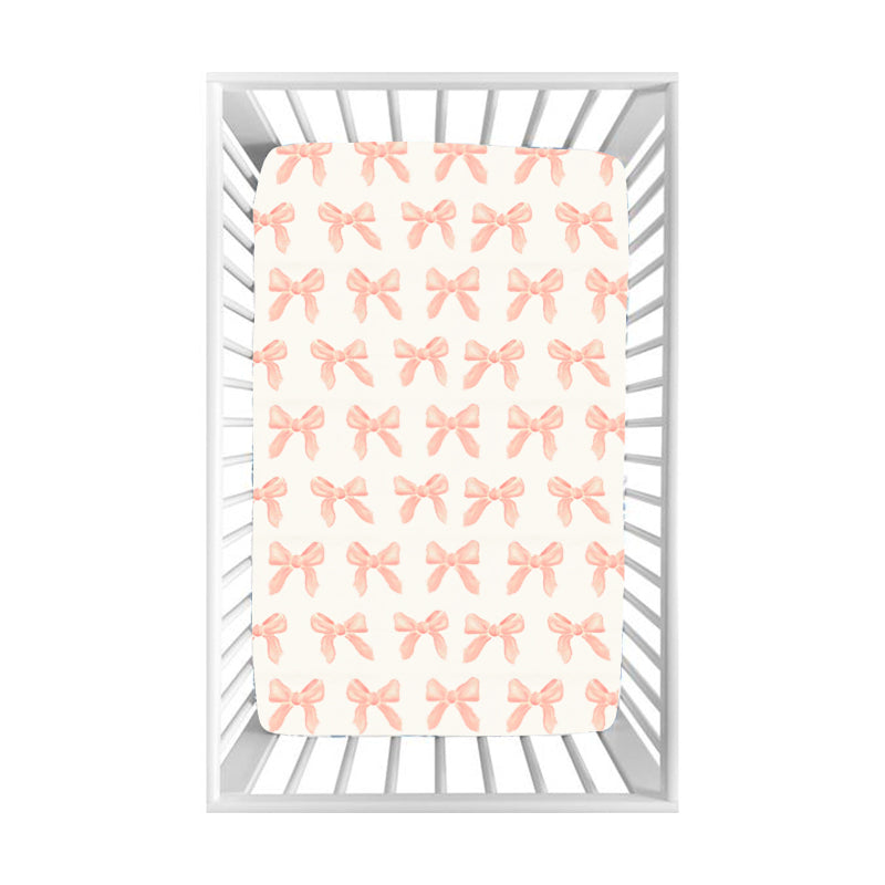 Preorder Baby Girl Toddler Bows Bed Sheets ( Moq 5 )