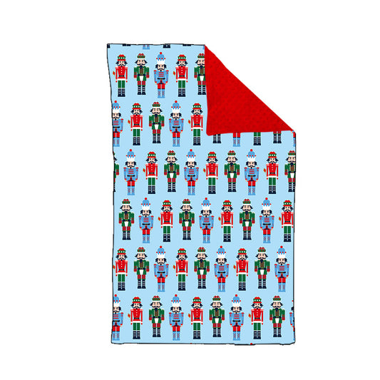 ( Moq 5 ) Preorder Boys Kids Soldiers Christmas Blue Blanket