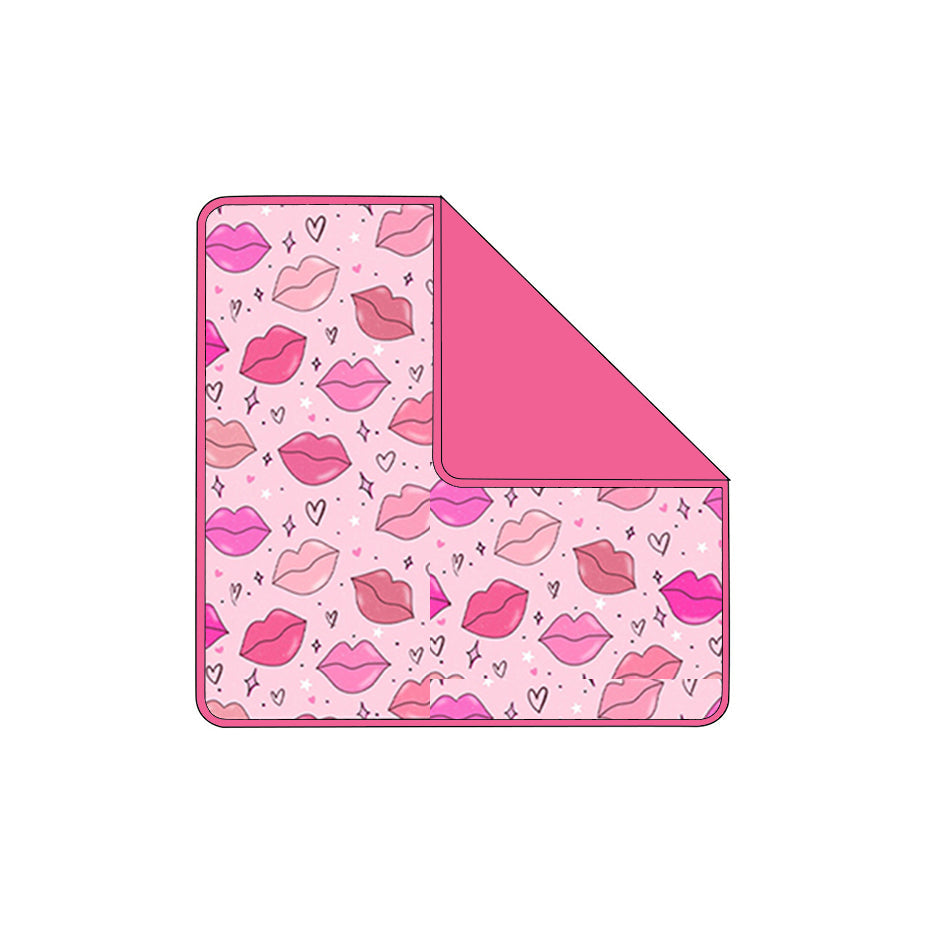 ( Moq 5 ) Preorder Baby Girls Kids Valentines Hearts Mouses Pink Blanket