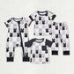 Baby Boy Short Sleeves Easter Rabbits Sibling Romper Shirt Set