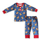 Promotion Baby Boy Long Sleeves Gingerbread Shirt Pants Christmas Pajamas Outfit