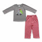 Promotion Baby Boy Christmas Embroidery Santa Tree Tractor Pants Cotton Pajamas Outfit