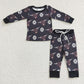 Promotion Baby Boy Western Cow Long Sleeves Pants Outfit Pajamas