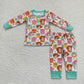 Promotion Baby Boy Long Sleeves Toys Shirt Pants Pajamas Outfit