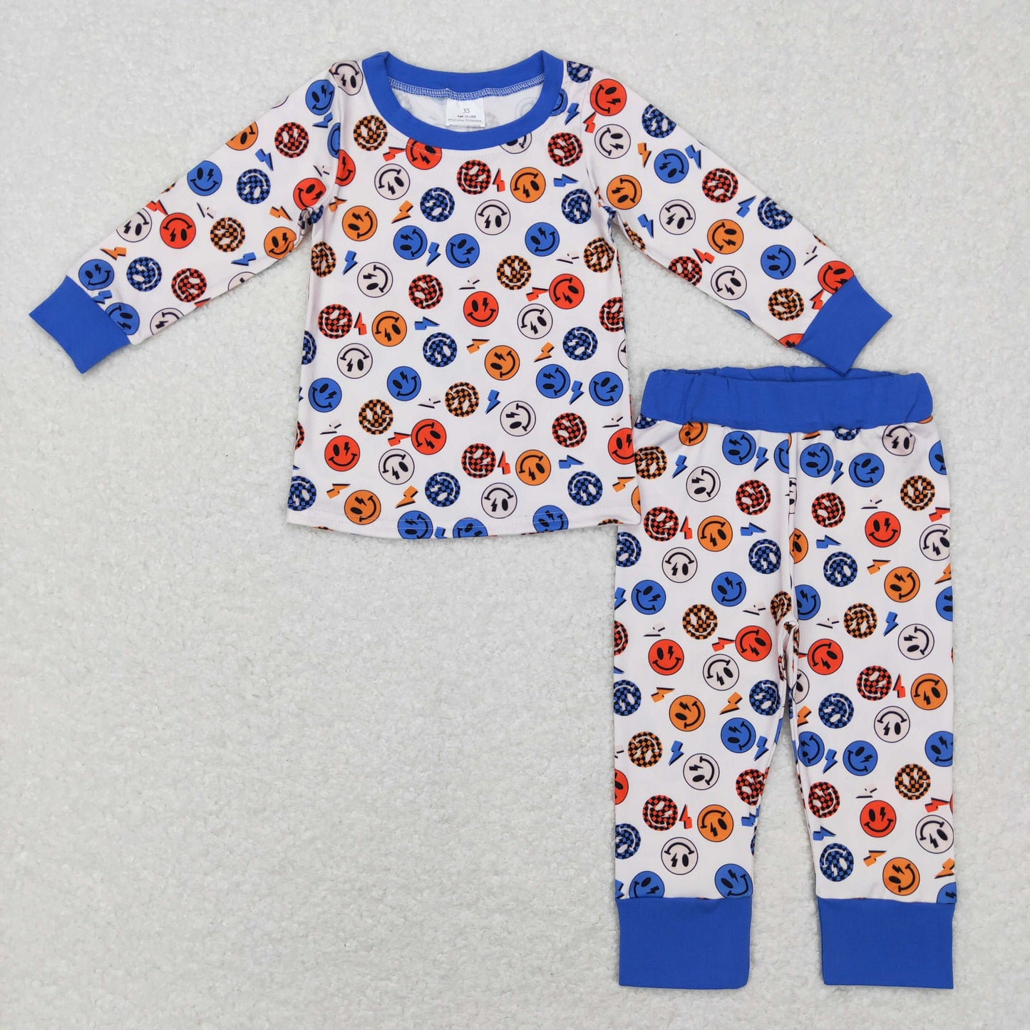 Promotion Baby Boy Long Sleeves Smile Shirt Pants Outfit Pajamas RTS