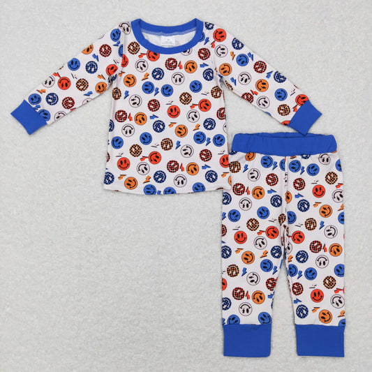 Promotion Baby Boy Long Sleeves Smile Shirt Pants Outfit Pajamas RTS