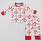 Sibling Baby Boys Girls Merry Christmas Hats Cows Farm Pant Pajamas Clothes Sets Rompers
