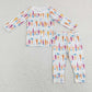 Baby Kids Toddler Long Sleeves Easter Carrots Sibling Romper Clothes Pajamas Set