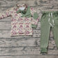 Baby Boys Fall Green Camo Pullovers Tops Shirt Pants Clothes Set