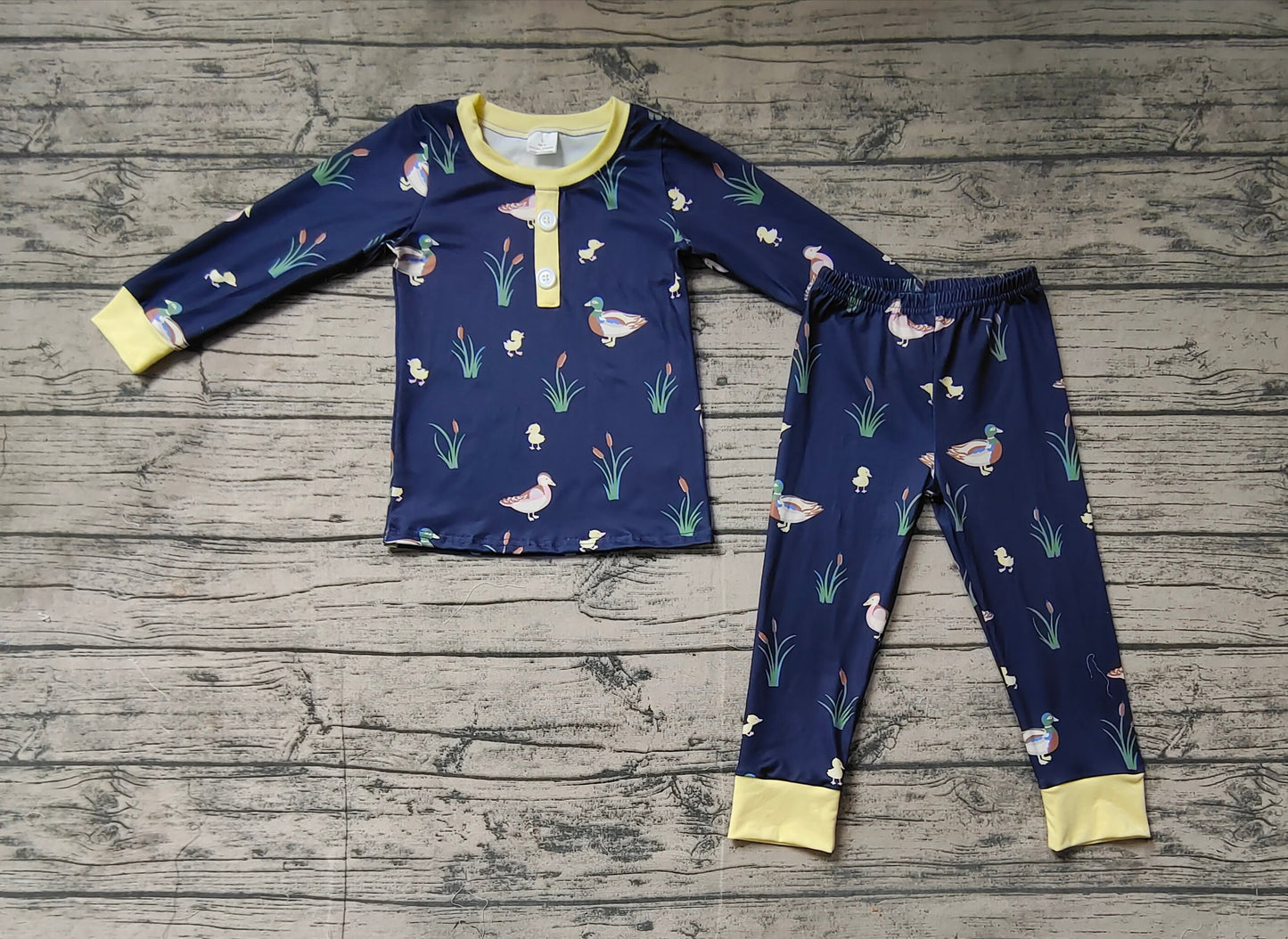 Baby Boy Long Sleeves Ducks Shirt Pants Pajamas Set