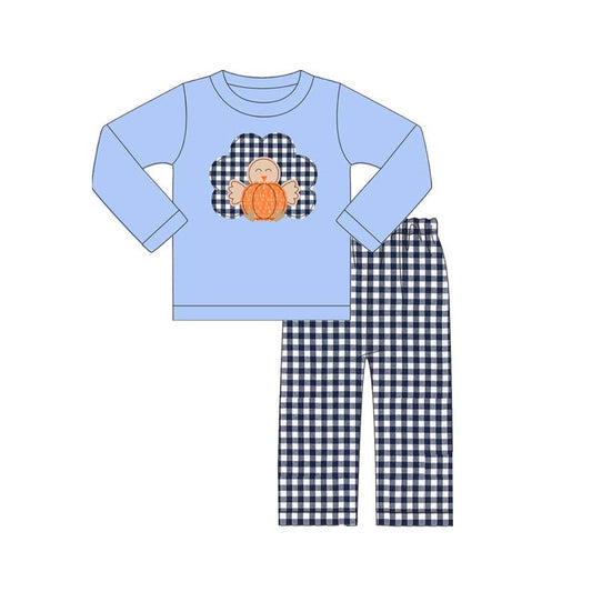 Pre-order Baby Boys Turkey Thanksgiving Top Pants Pajamas Clothes Sets