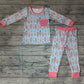 Baby Boy Christmas Soldier Shirt Pants Pajamas Clothes Bamboo Set