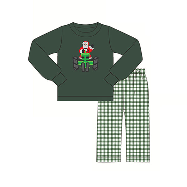 Pre-order Baby Boys Christmas Santa Truck Shirts Pants Pajamas Set