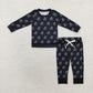 Baby Boy Long Sleeves Pants Sibling Brother Pajamas Set