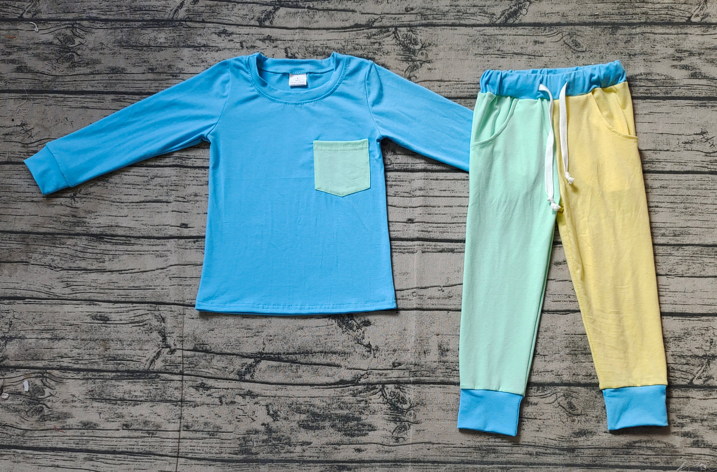 Baby Boy Long Sleeves Shirt Pocket Pants Cotton Set