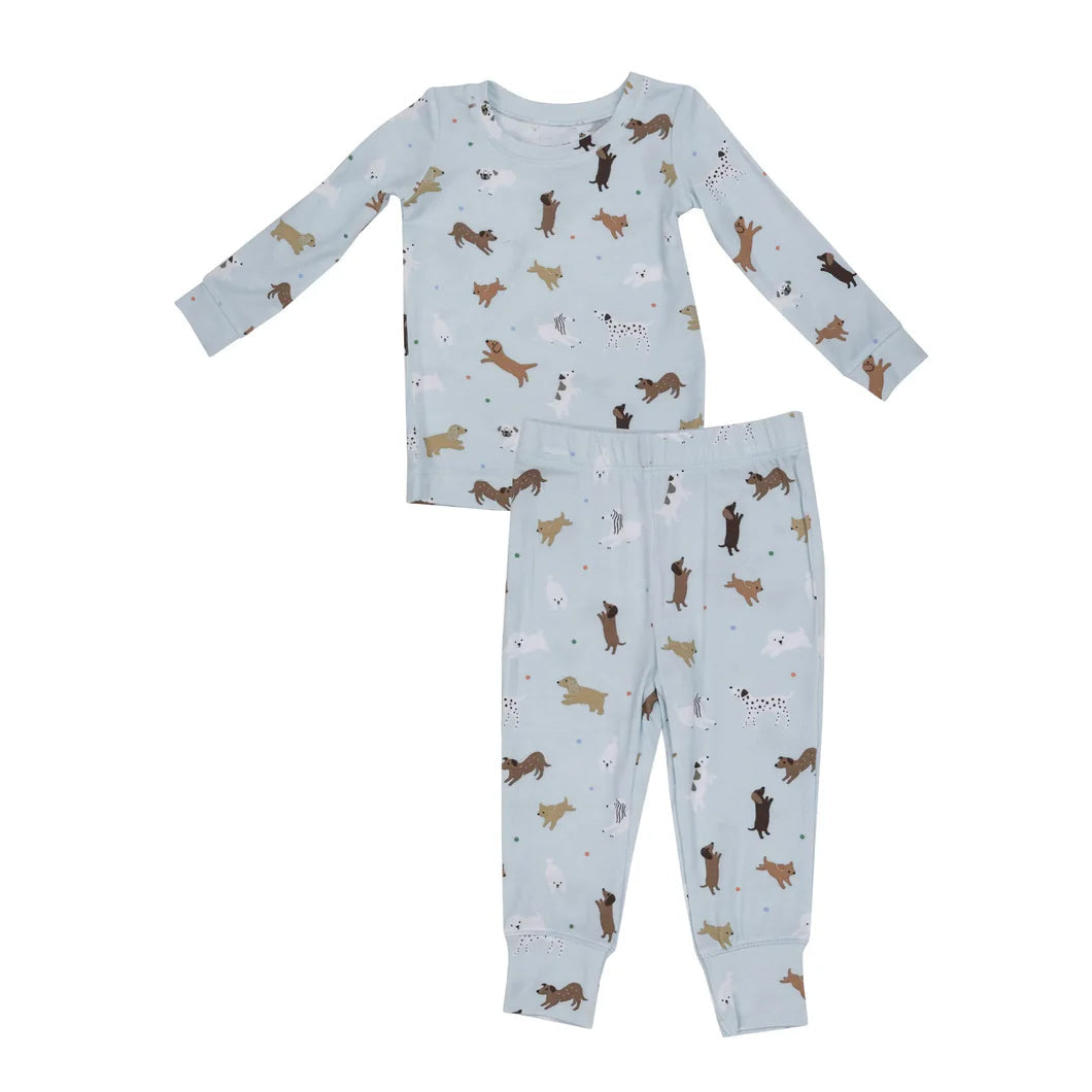 Pre-order Baby Kids Long Sleeves Dogs Shirt Pants Pajamas Set