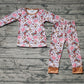 Baby Girl Christmas Merry Gingerbread Shirt Pants Pajamas Bamboo Set