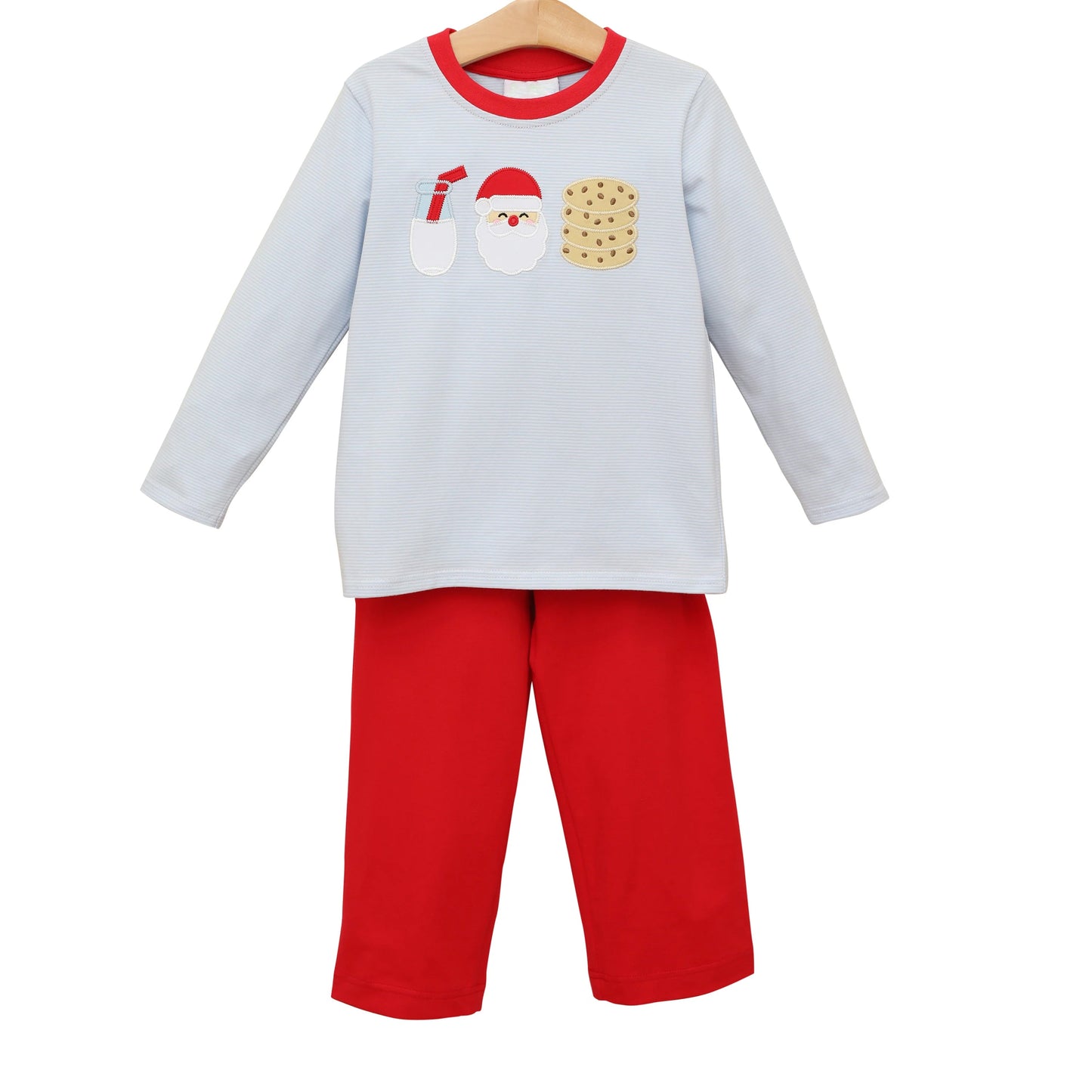 Pre-order Baby Boy Christmas Santa Cookie Shirt Pants Set