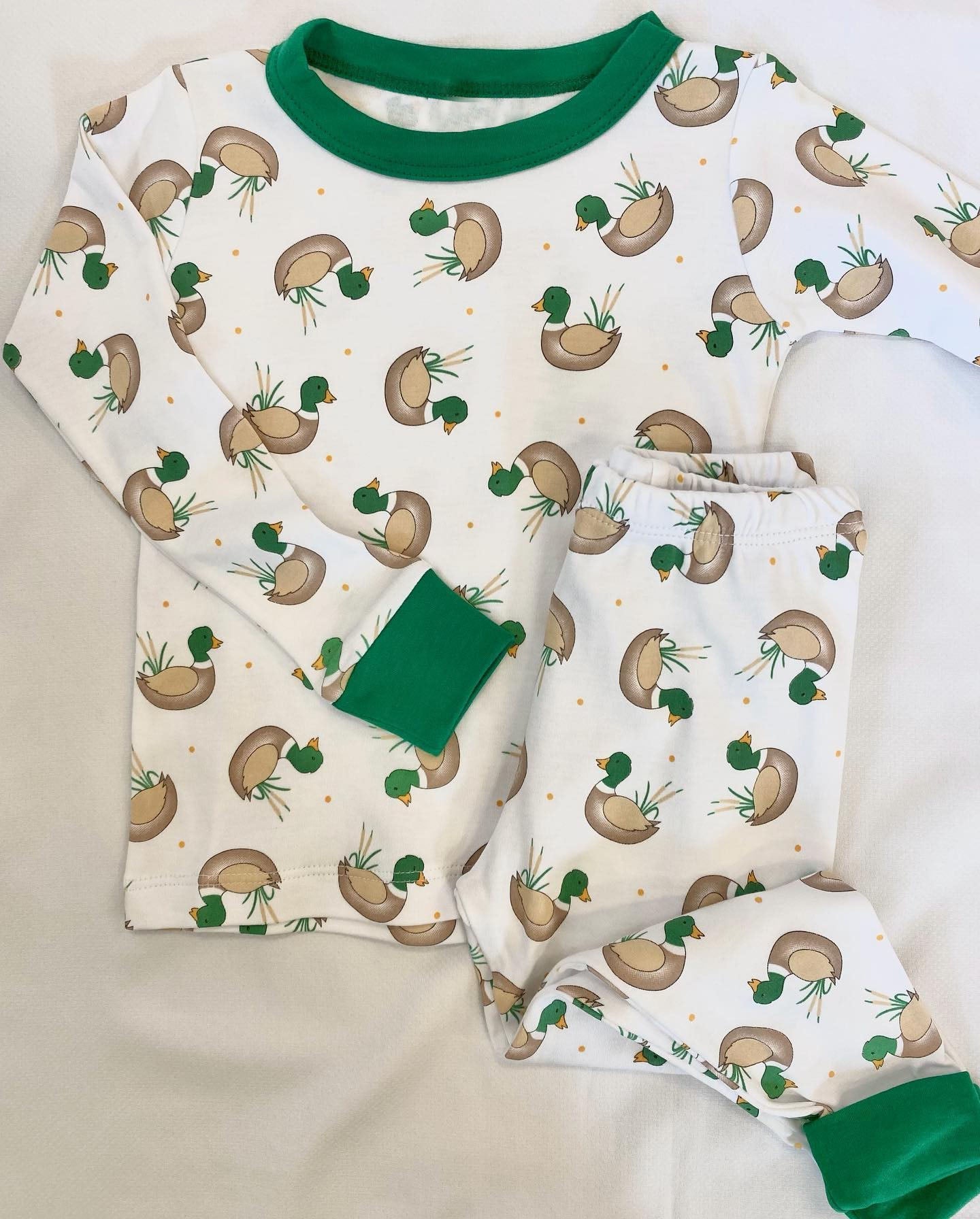 Pre-order Baby Boy Ducks Shirt Pants Pajamas Set