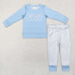 Baby Boy Girl Long Sleeves Jesus Sibling Christmas Clothes Set