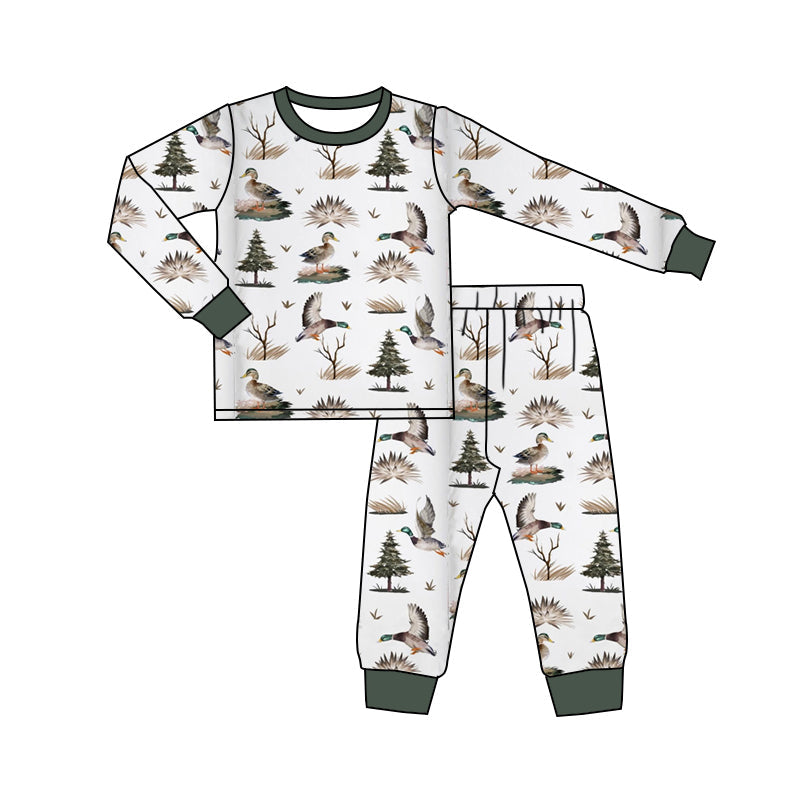 Pre-order Baby Boy Ducks Shirt Pants Pajamas Set