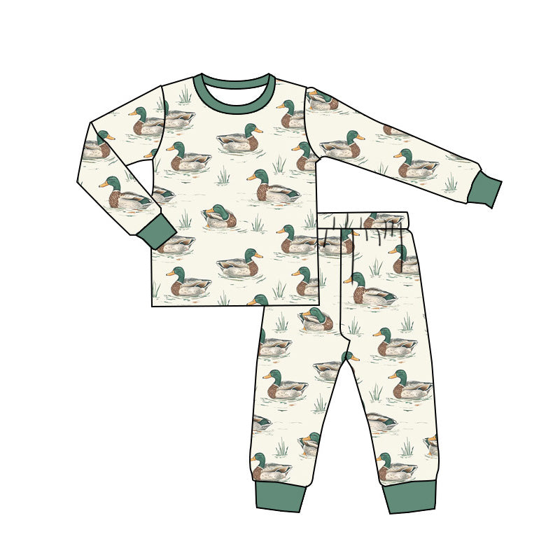 Pre-order Baby Boy Ducks Shirt Pants Pajamas Set