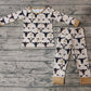 Baby Boy Long Sleeves Western Cow Shirt Pants Pajamas Bamboo Set