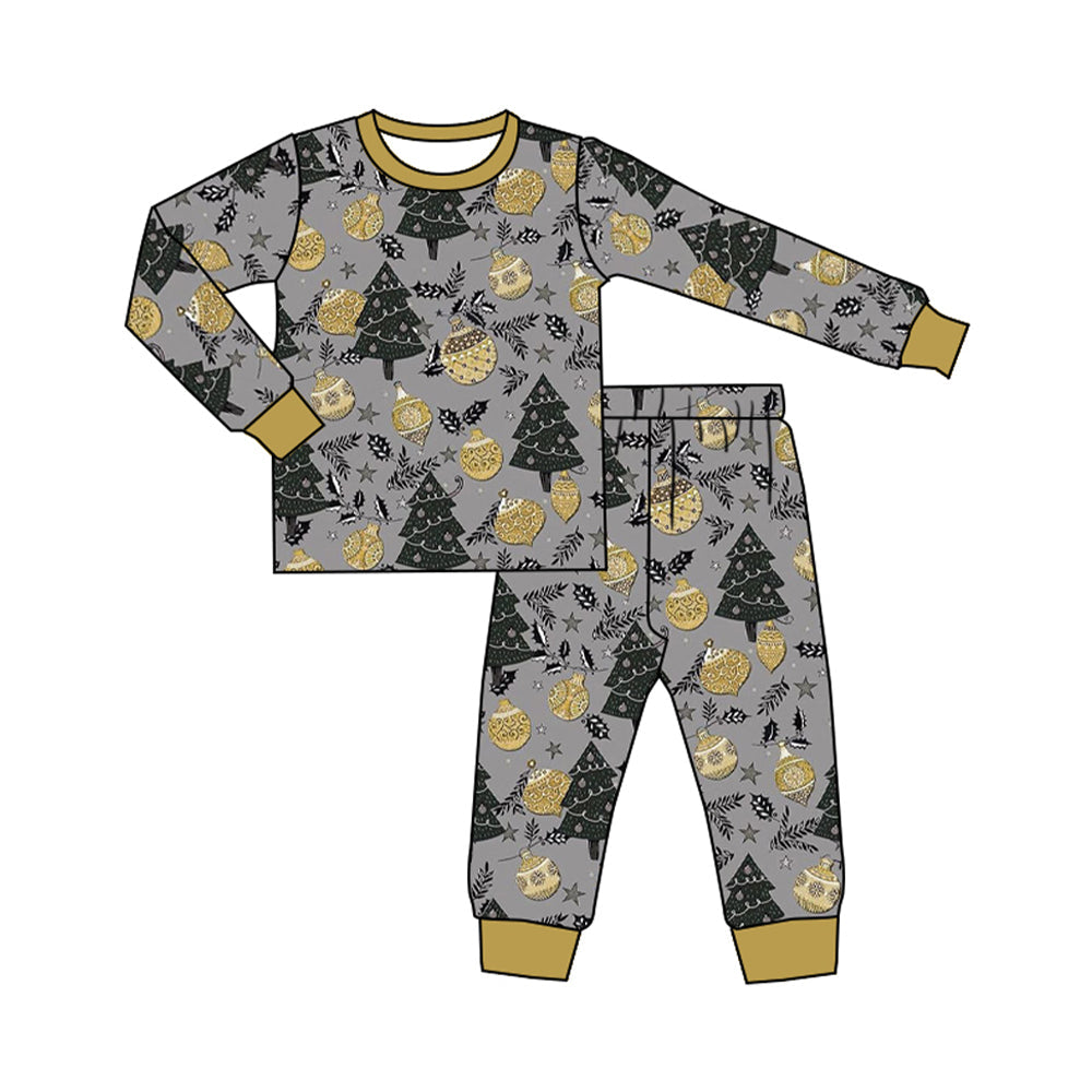Pre-order Baby Boy Christmas New Year Shirt Pants Pajamas Clothes Set