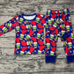 Baby Boy Christmas Frog Socks Shirt Pants Pajamas Clothes Set