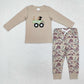 Baby Boy Long Sleeves Dogs Ducks Embroidery Shirt Pants Set Sibling Hunting Clothes RTS