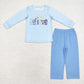 Baby Boy Girl Christmas Believe Sibling Clothes Set