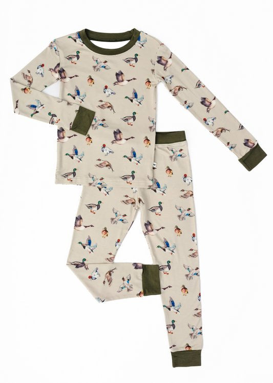 Pre-order Baby Boy Ducks Shirt Hunting Pants Pajamas Clothes Set