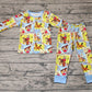 Baby Boy Long Sleeves Cowboy Western Shirt Pants Pajamas Clothes Bamboo Set