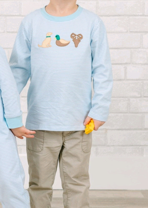 Pre-order Baby Boy Dog Duck Deer Shirt Pants Clothes Set