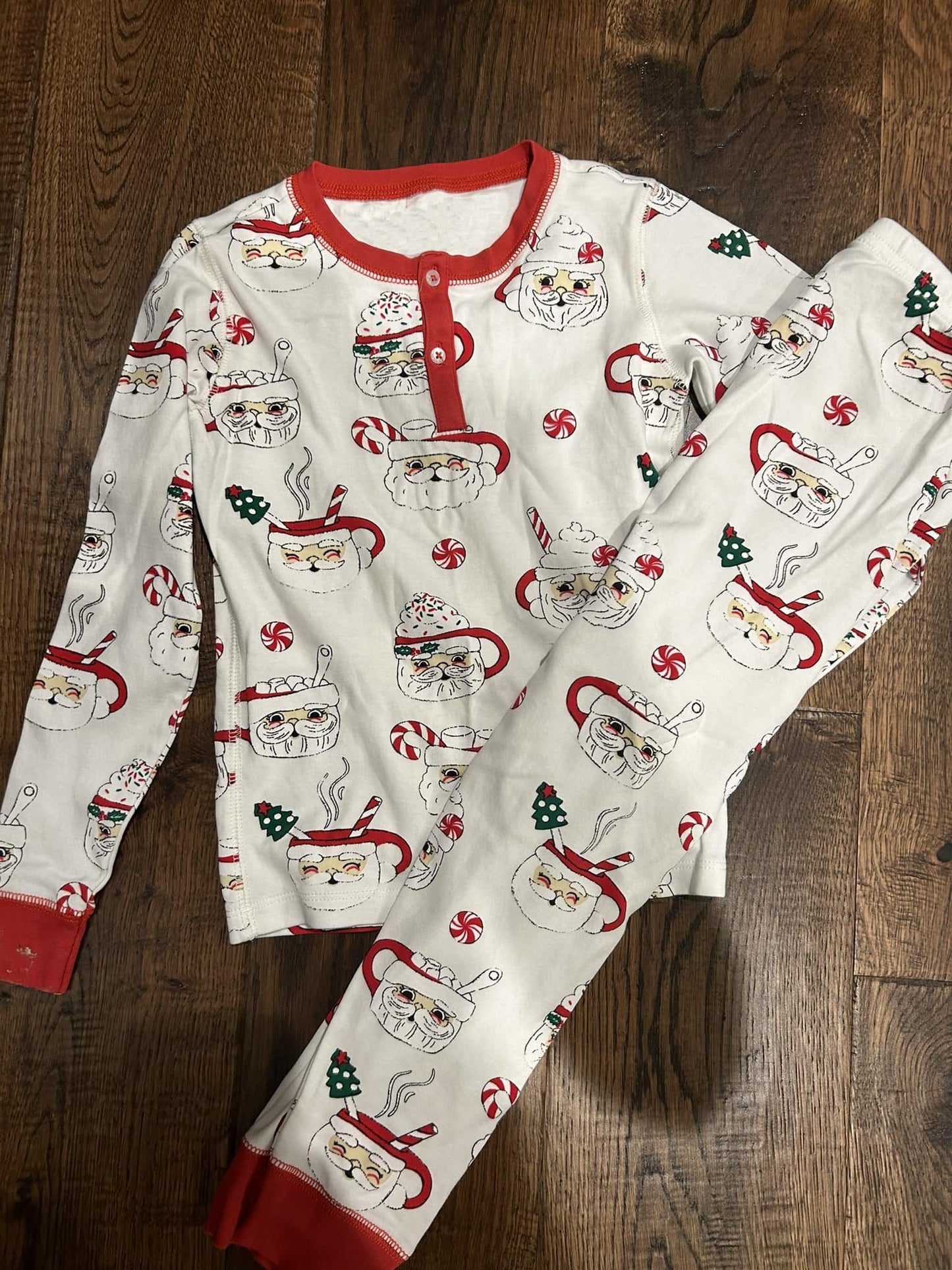 Pre-order Baby Boy Christmas Santa Cup Shirt Pants Pajamas Clothes Set