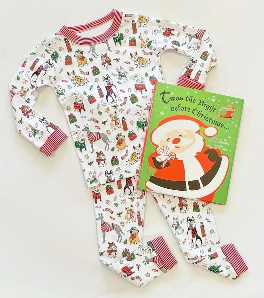 Pre-order Baby Boy Christmas Animals Shirt Pants Pajamas Clothes Set
