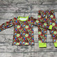 Baby Boy Long Sleeves Game Green Shirt Pants Pajamas Clothes Set