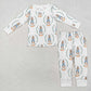 Baby Boy Girl Long Sleeves Easter Rabbits Shirt Pants Sibling Pajamas Set