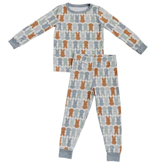 Preorder Baby Boy Long Sleeves Easter Rabbit Shirt Pants Pajamas Clothes Set