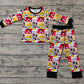 Baby Boy Toddler Long Sleeves Mouse Dog Shirt Pants Pajamas Clothes Set