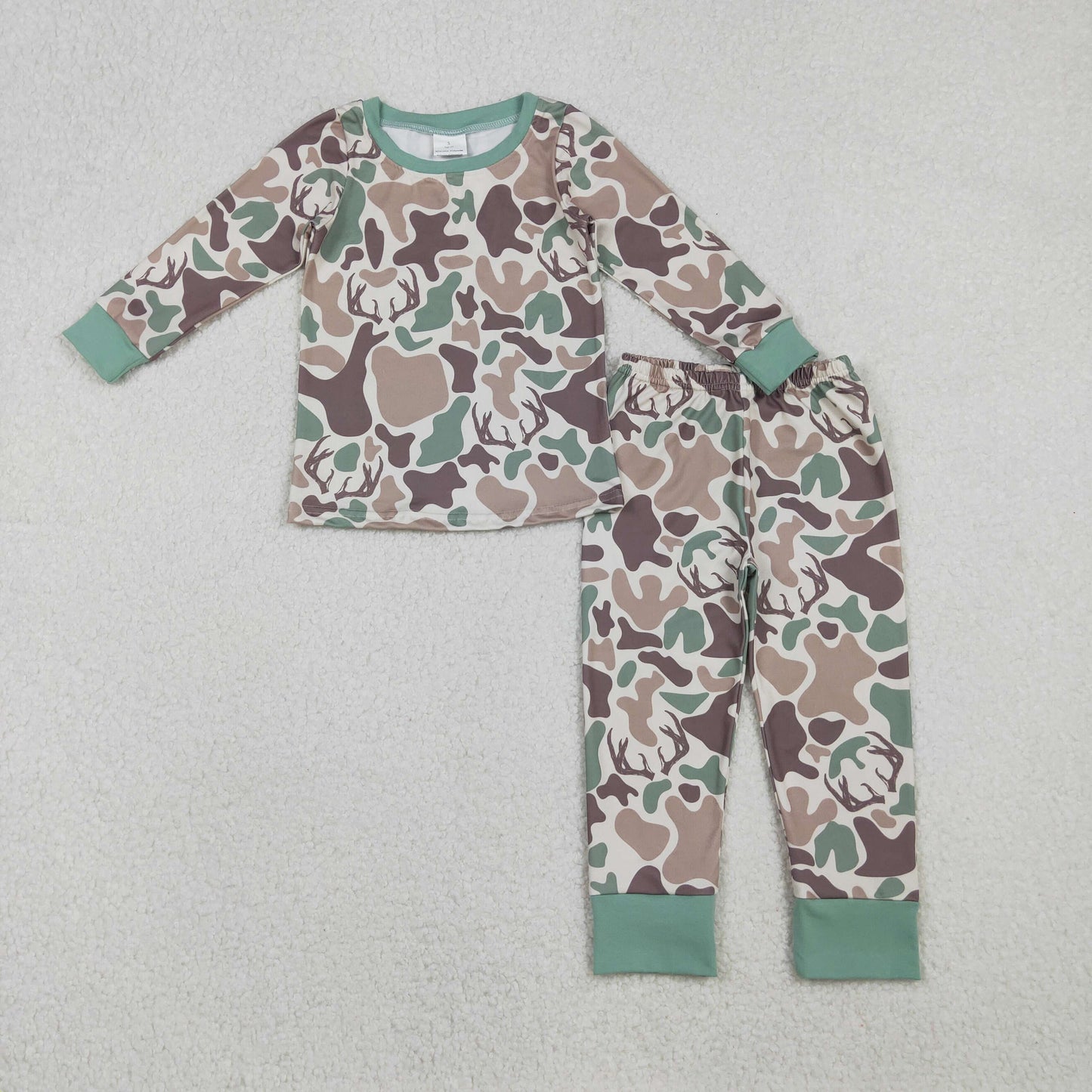 Sibling Baby Boys Kids Long Sleeves Dogs Ducks Deer Shirt Pants Hunting Pajamas Camo Sets