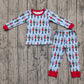 Baby Boy Long Sleeves Soldier Shirt Pants Christmas Pajamas Clothes Set RTS