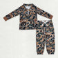 Sibling Baby Boys Kids Long Sleeves Camo Zipper Shirt Pockets Pants Clothes Set RTS