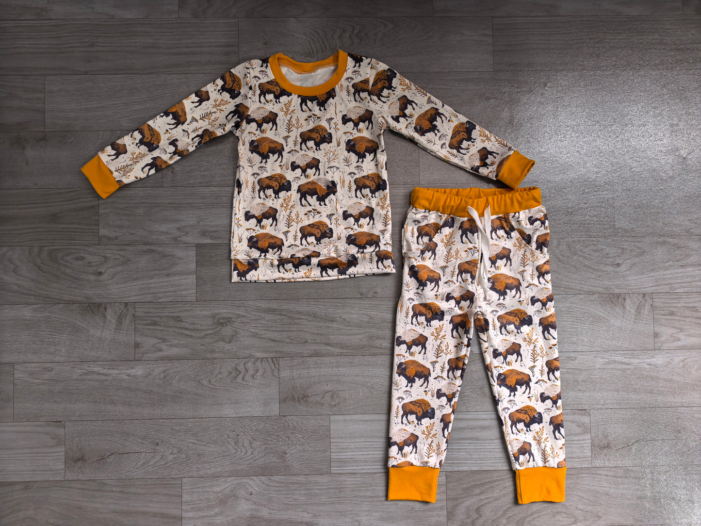 ( No moq ) Preorder Baby Boys Kids Long Sleeves Cow Shirt Pants Western Pajamas Set Clothes