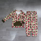 Baby Boys Kids Christmas Tree Camo Zipper Shirt Pockets Pants Clothes Set RTS
